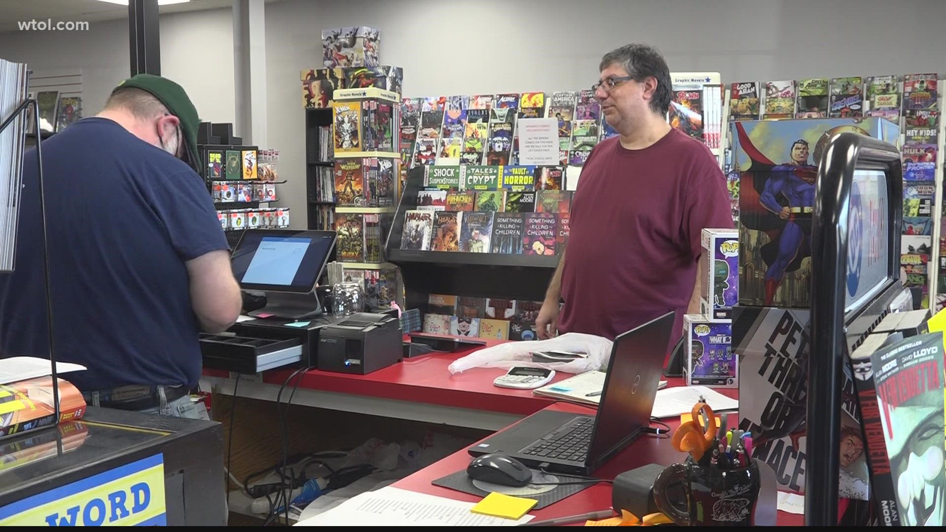 Ed Katschke, owner of Monarch Comics, says he's trying to keep fans happy as they may have to wait longer to get their products because of shipping and supply.
