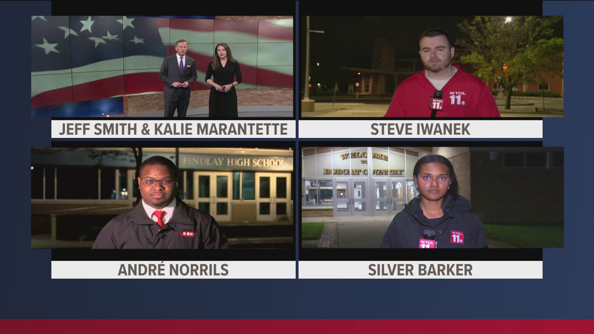 Here's a look around northwest Ohio and southeast Michigan after Election Day ended. The WTOL 11 News team has complete coverage on air, online and on WTOL 11+.