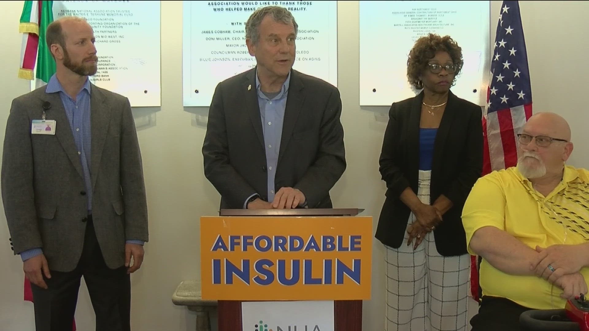 U.S. Sen. Sherrod Brown, D-Ohio, gave an update Monday on his mission to cap insulin at $35 a month.