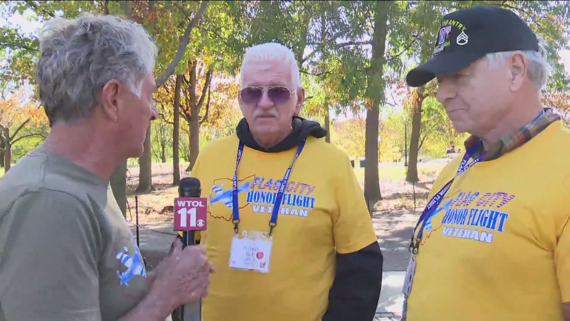 Two Vietnam veterans on Flag City Honor Flight share their stories of service and some who never made it home.