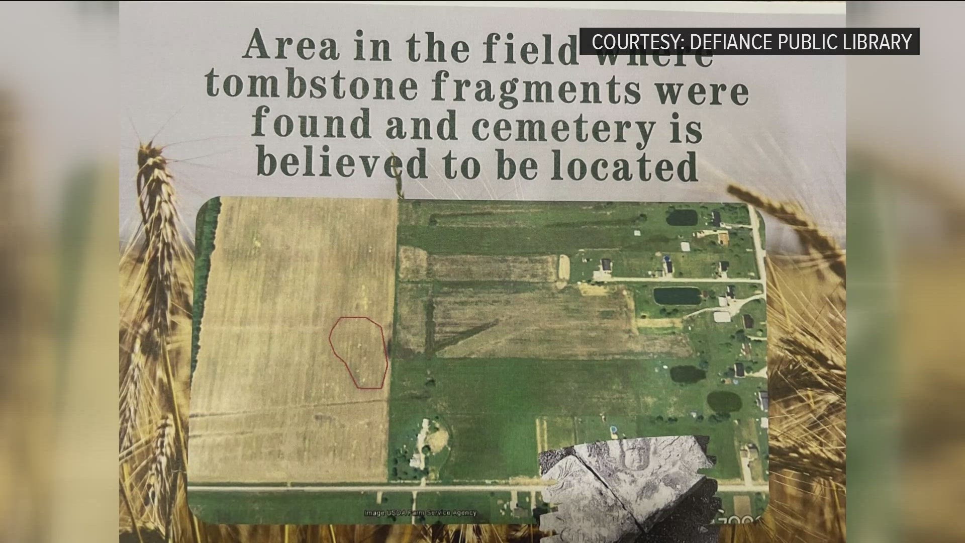 The Worthington Cemetery in Defiance County is the final resting place of up to 50 freed slaves but was lost as farming interests took over the property.