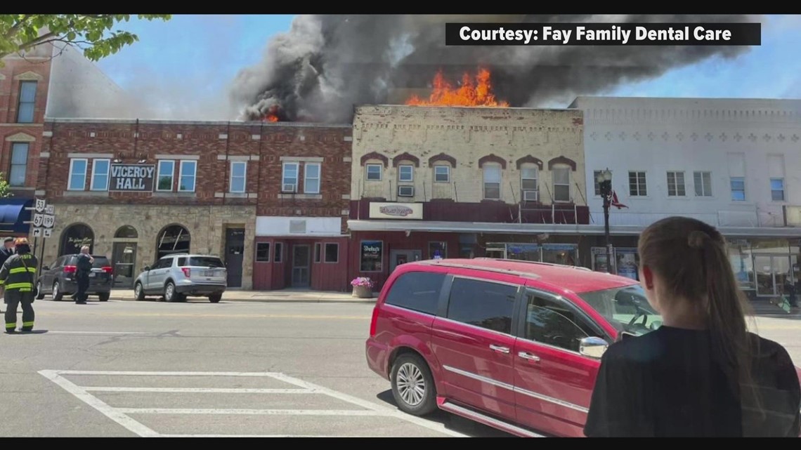 Upper Sandusky restaurant on fire