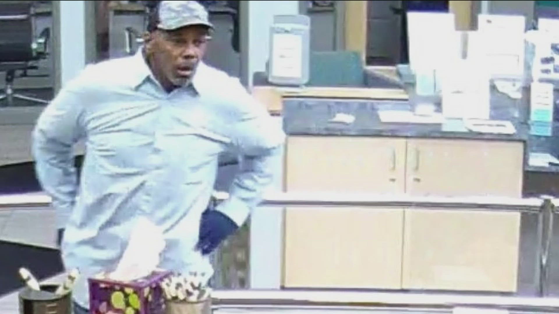 Police say the suspect took an undetermined amount of money from the bank.