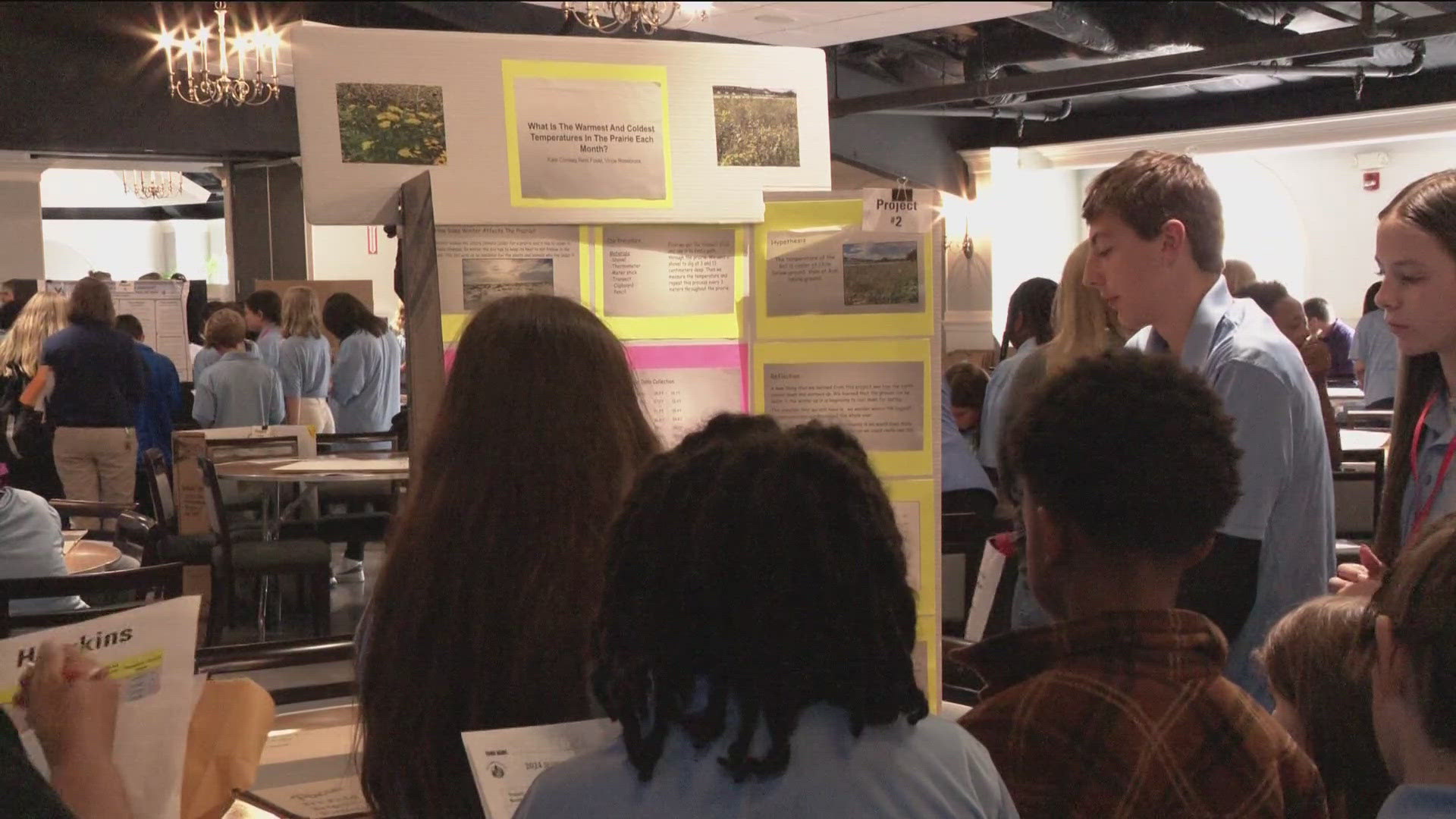 The project allows students to study prairies that were built on school grounds to better understand how nature and the world around them.