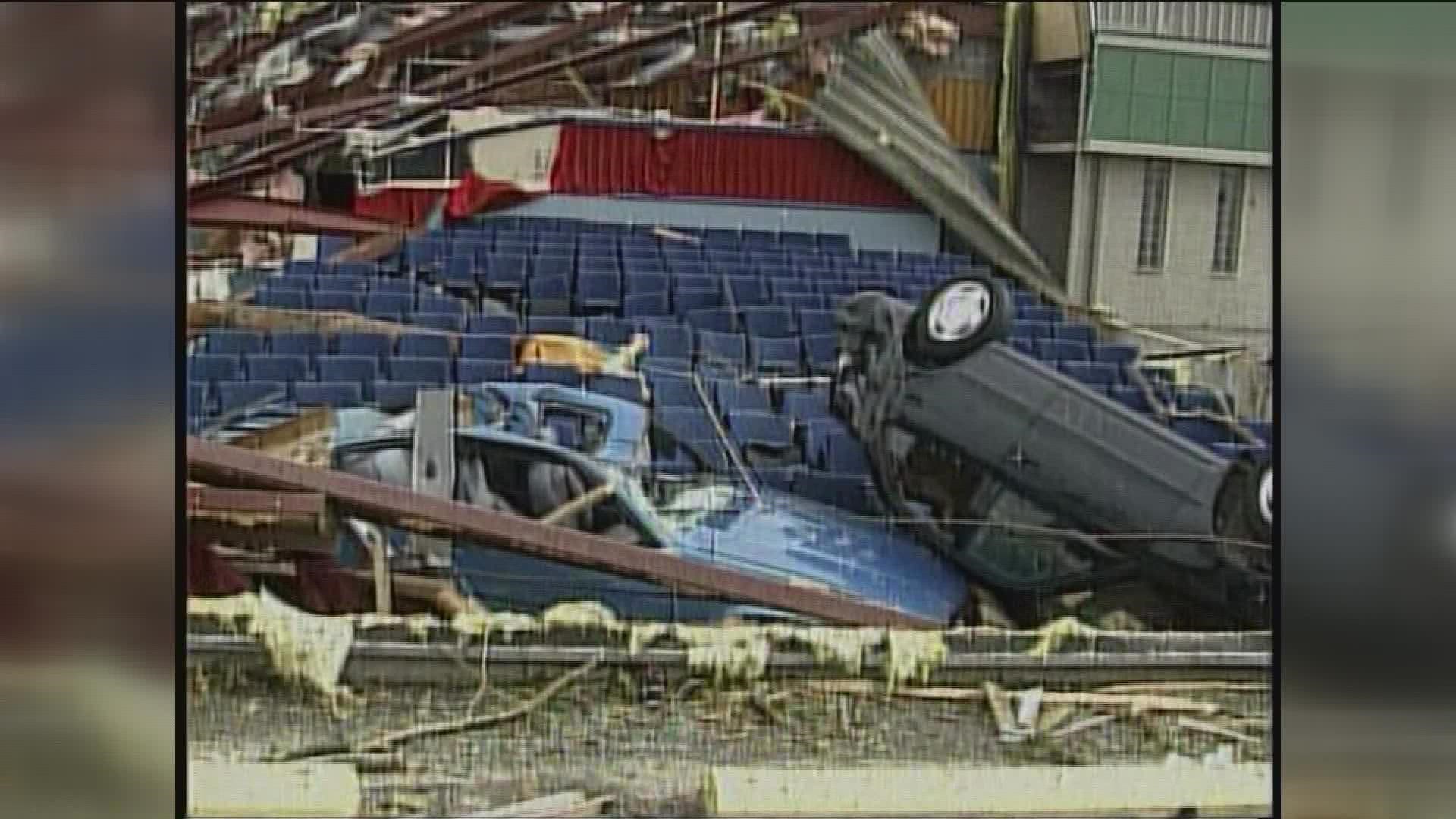 We don't often think of November as a time of the year for tornadoes in our area. But 20 years ago, we were reminded that they can happen at almost any time.