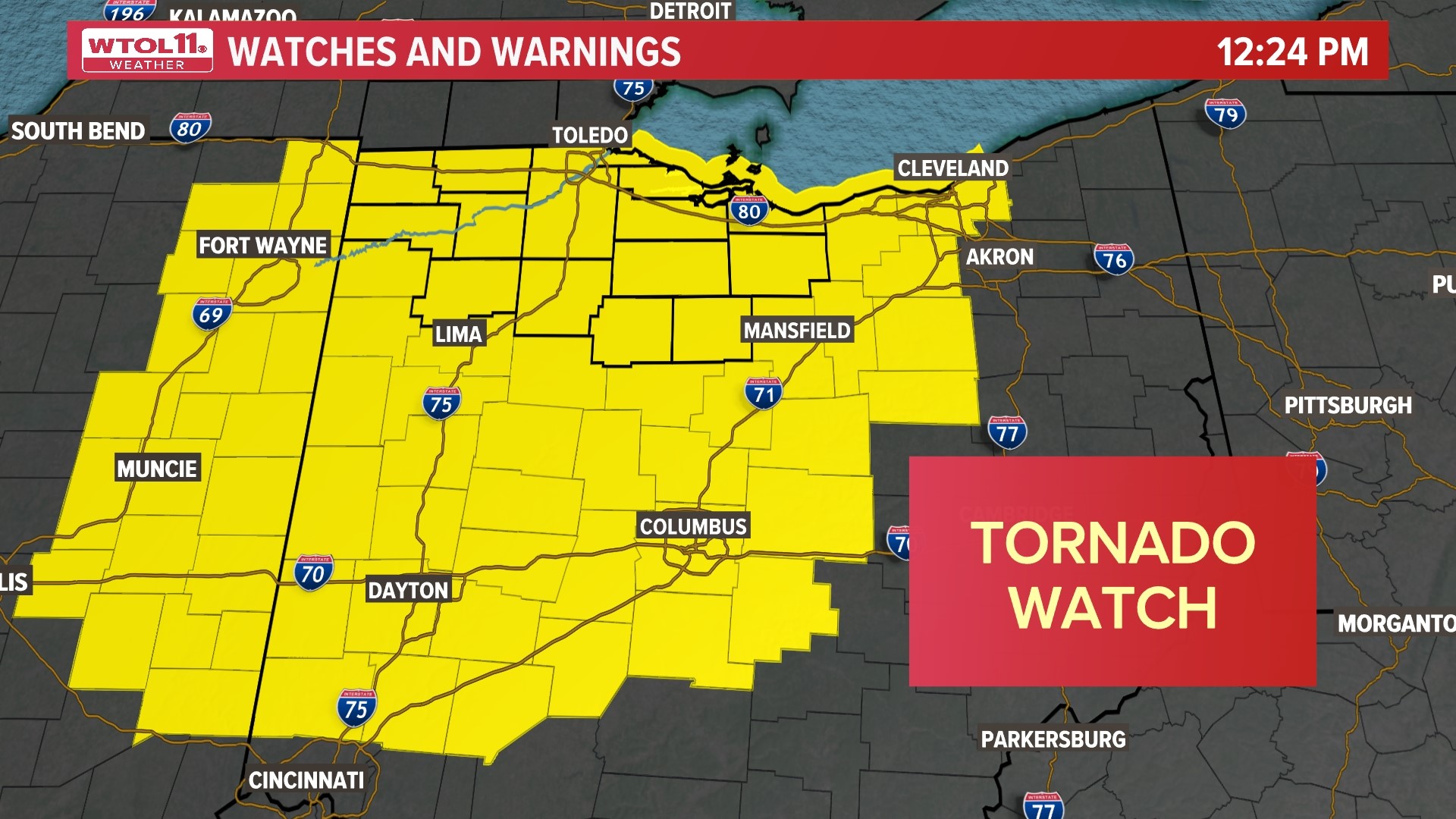The WTOL 11 Weather Team has the latest info on Wednesday's severe weather threat