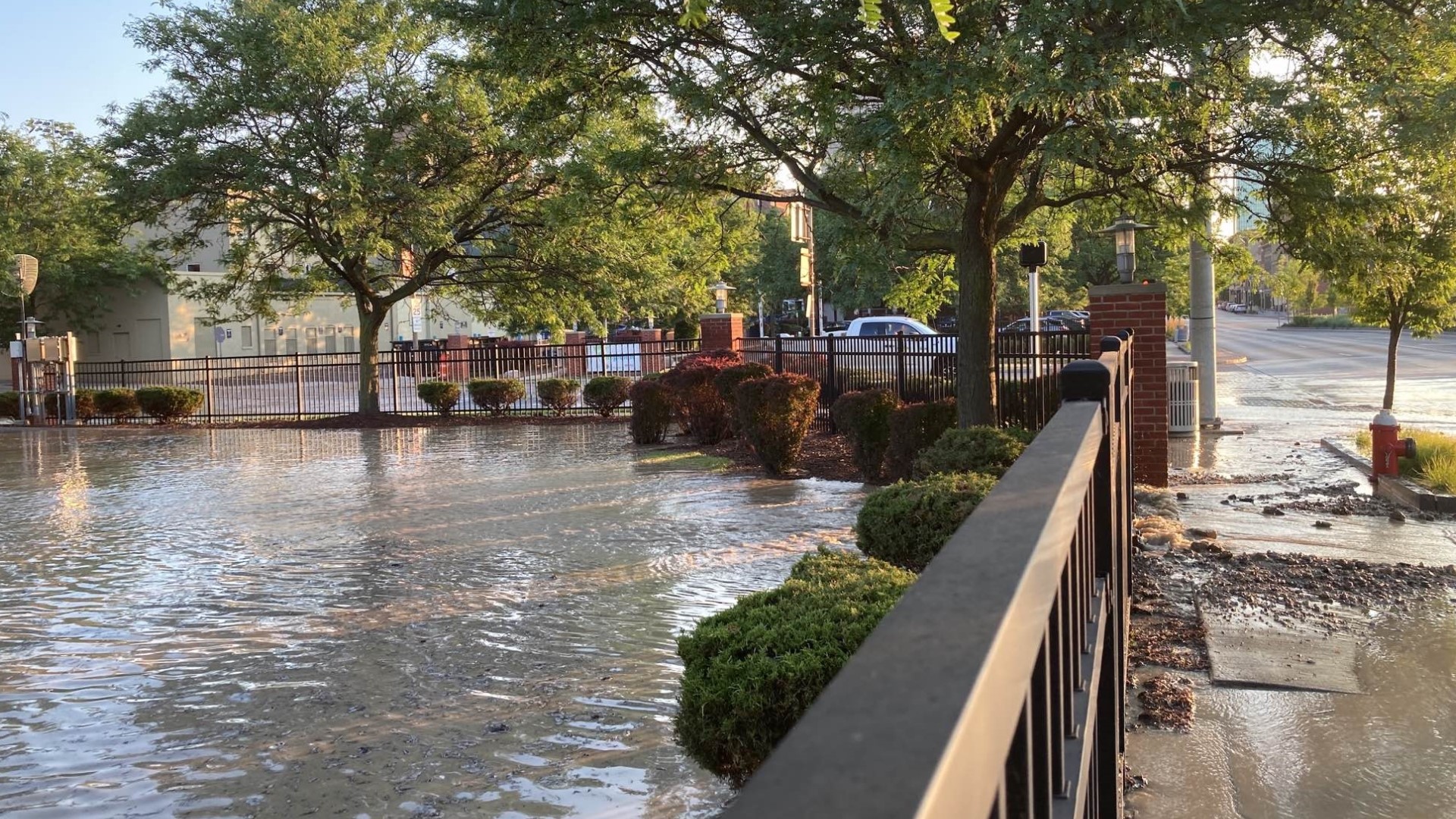 Water main break downtown Toledo Friday