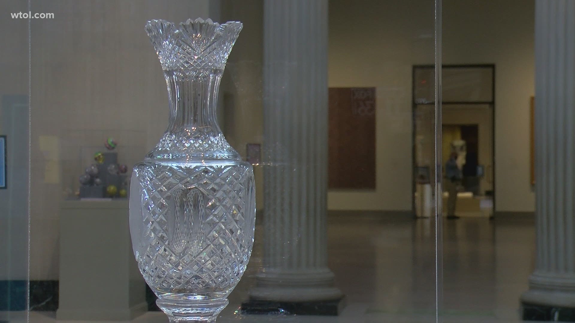 The Solheim Cup is a biennial golf tournament for the LPGA, which will be held this year in Toledo. The trophy is Waterford Crystal, weighing in at over 20 pounds!