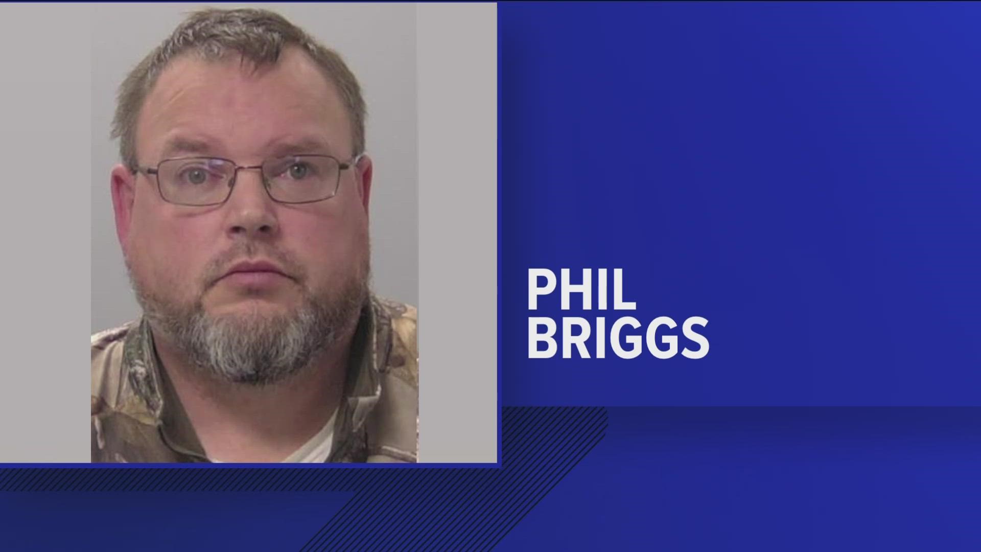 Phil Briggs, mayor of Spencerville, was arraigned in Lima Municipal Court on Wednesday on charges of pandering obscenity involving a minor.