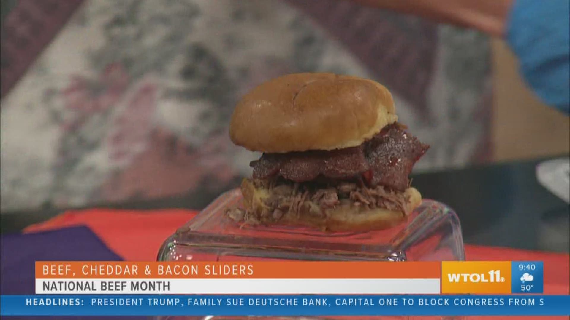 Celebrate National Beef Month with Cheddar Bacon sliders from Chef Ev Meals
