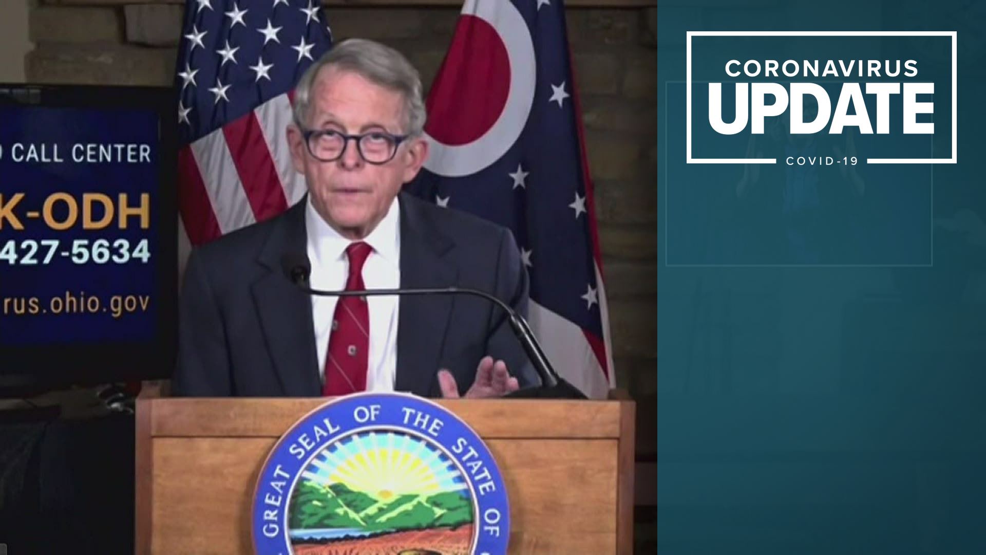 DeWine announced Wed. the state is no longer recommending students exposed to COVID-19 in a classroom quarantine, as long as all students have been wearing masks.