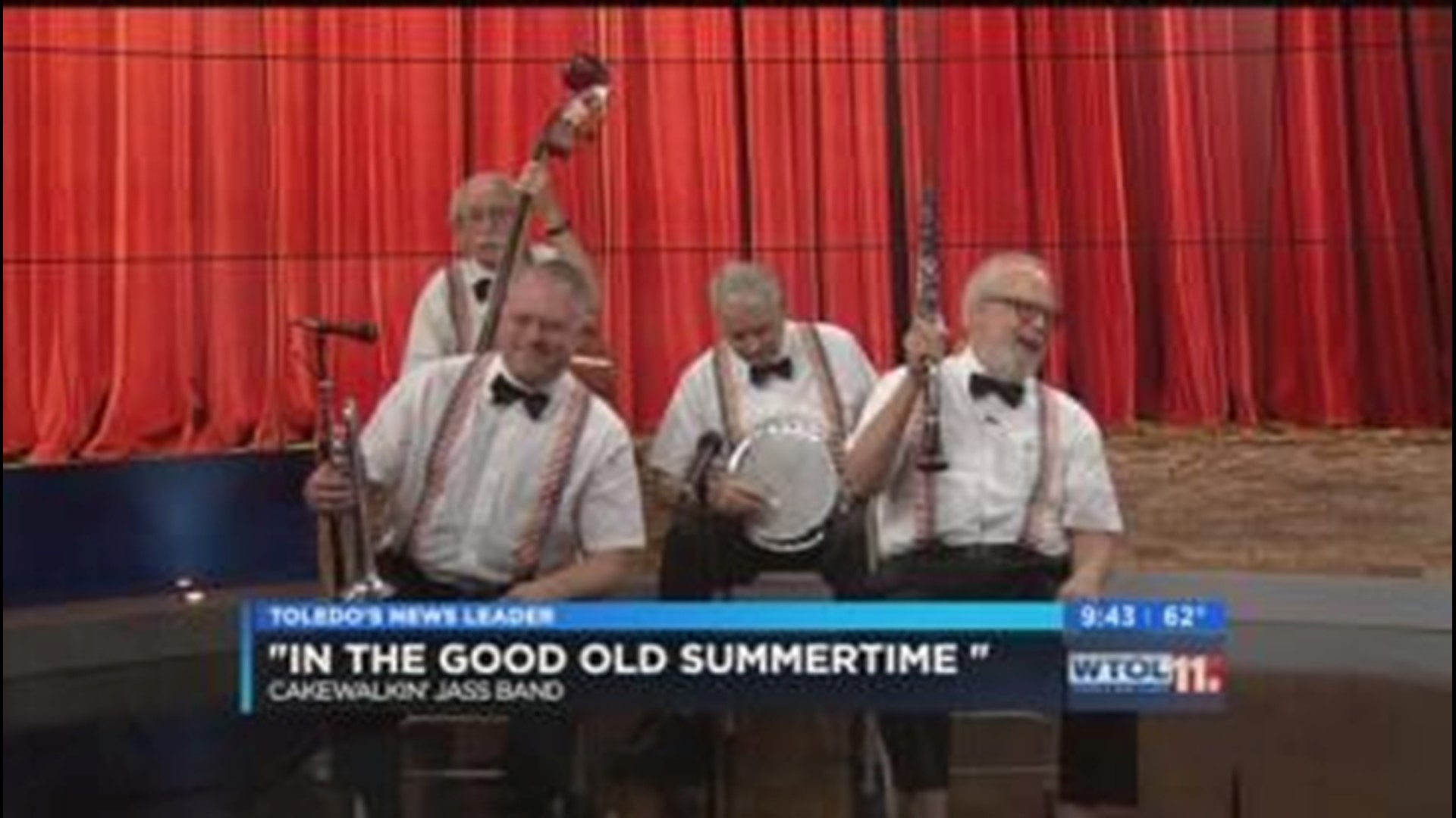 The Cakewalkin' Jass Band performs again on WTOL 11 Your Day