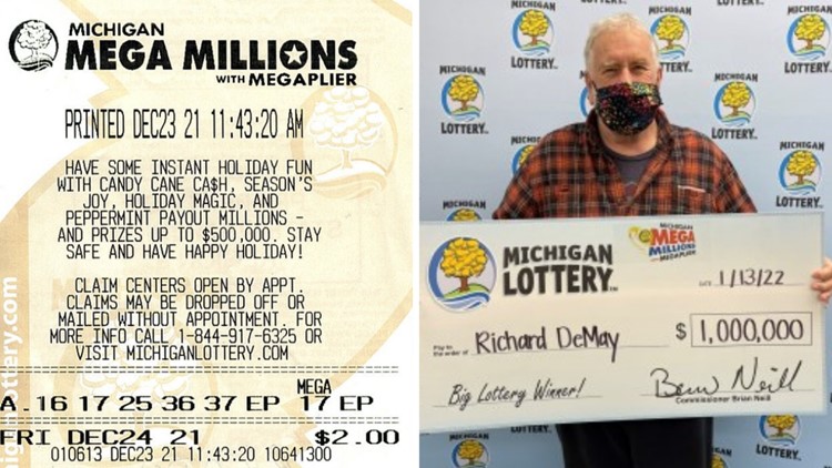Monroe Man wins $1 million Mega Millions prize from Michigan Lottery