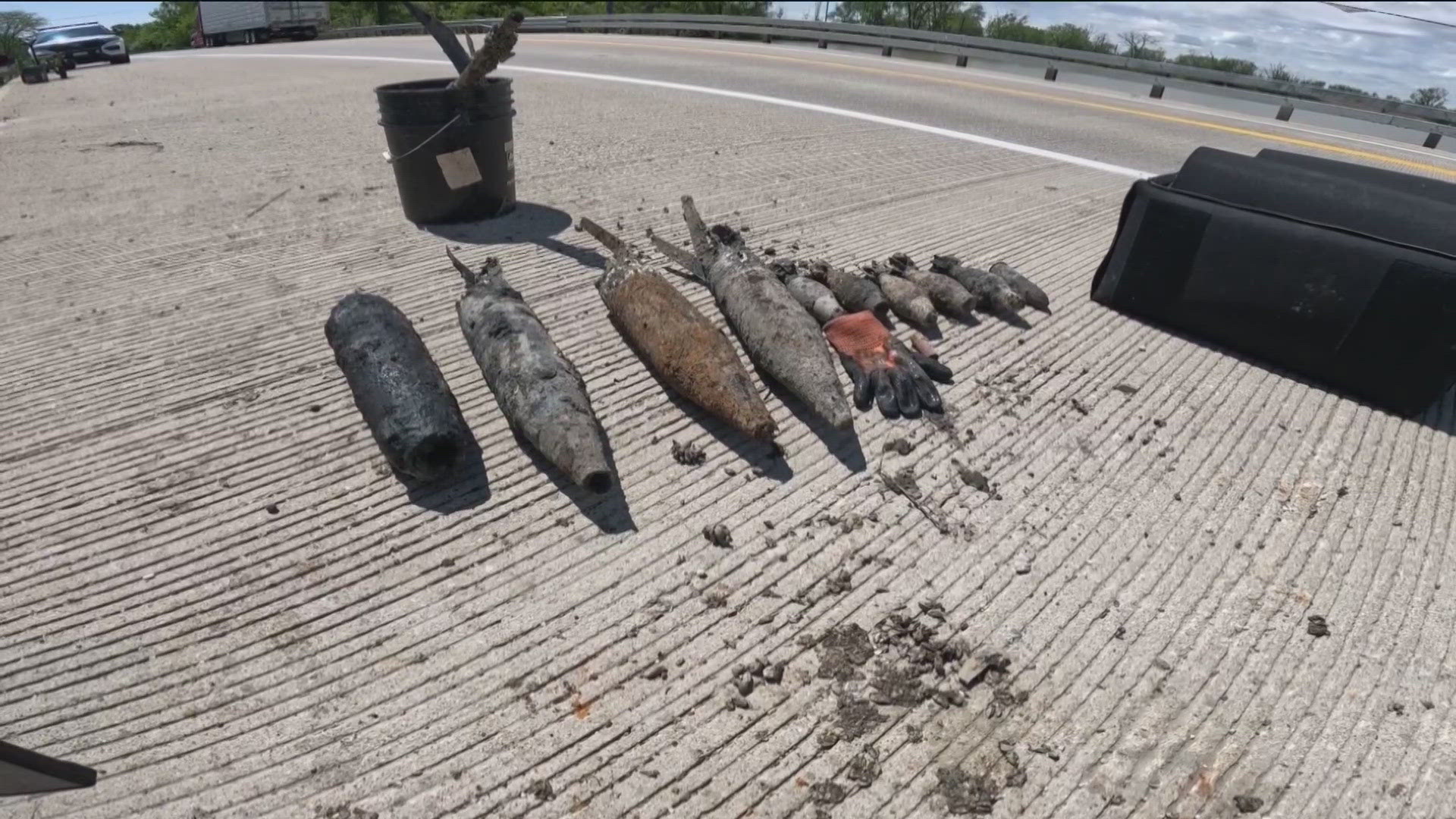 Motor City Magnet Fishers pulled the ordinances from the river and called in the Northwest Ohio Bomb Squad. A second trip brought up even more of the explosives.