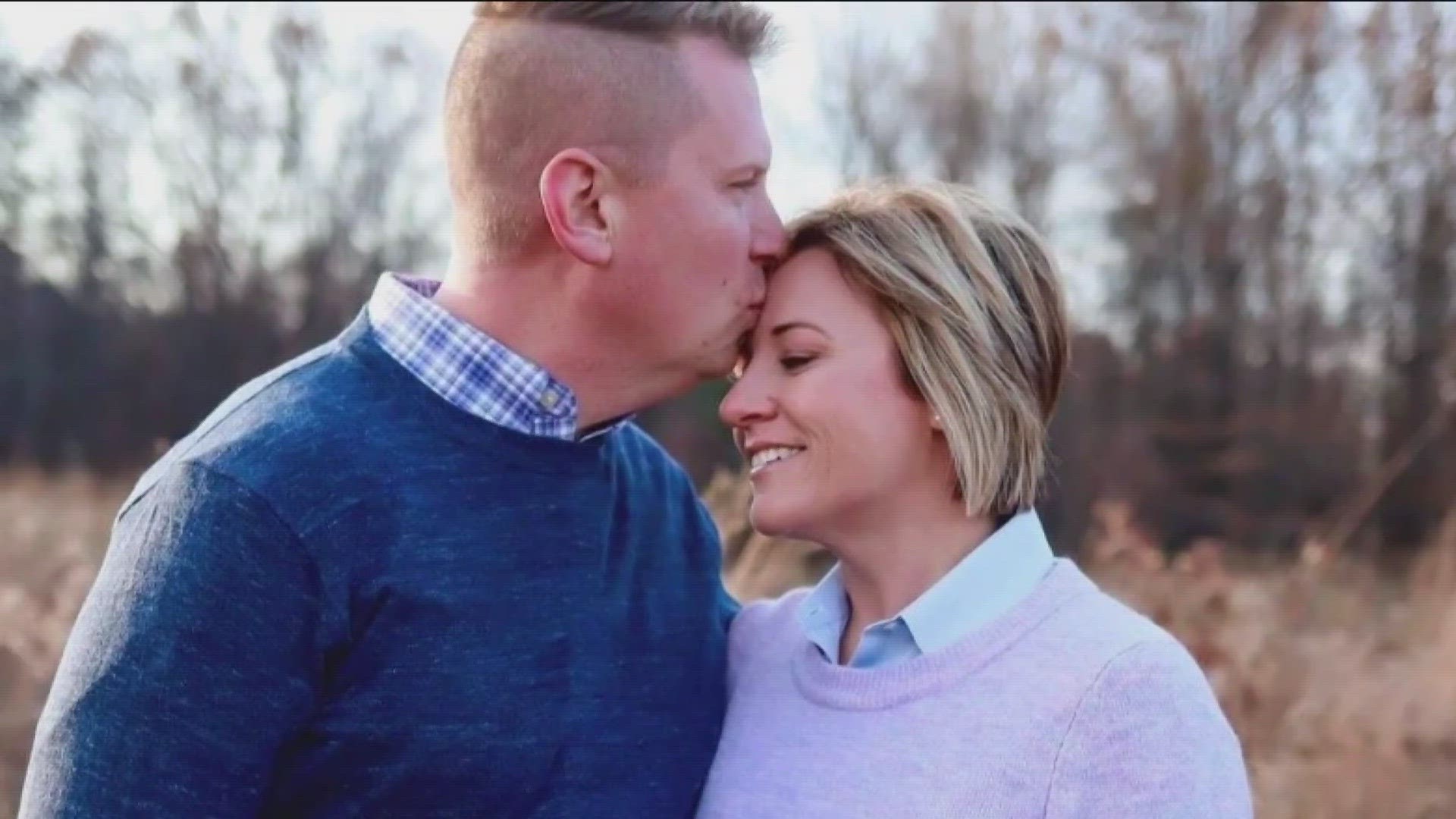 Sara Shaw, an officer with the Oregon Police Department, lost her husband, fellow officer Mike Shaw, to suicide on Oct. 3, 2020.