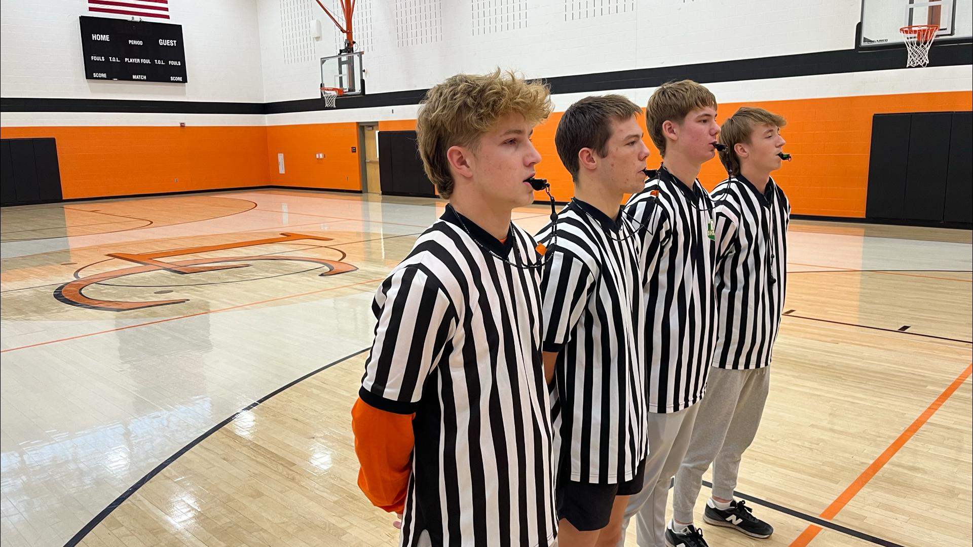 Liberty Center Local Schools created a new elective this fall for students to learn how to officiate basketball through tests, film and hands-on experience.