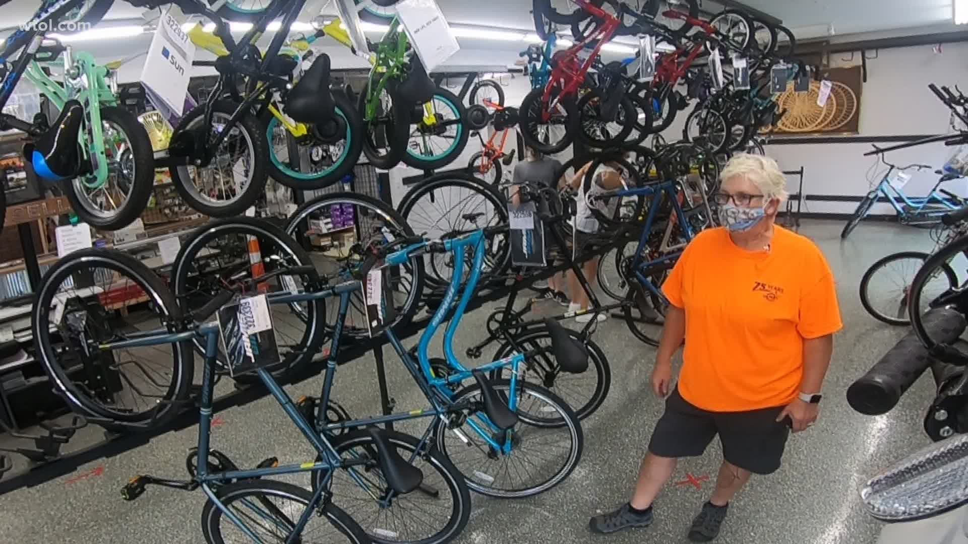 With a desire to get outside, many have turned to biking for exercise and fresh air. Meanwhile, local bike shops are trying to keep up with the renewed demand.