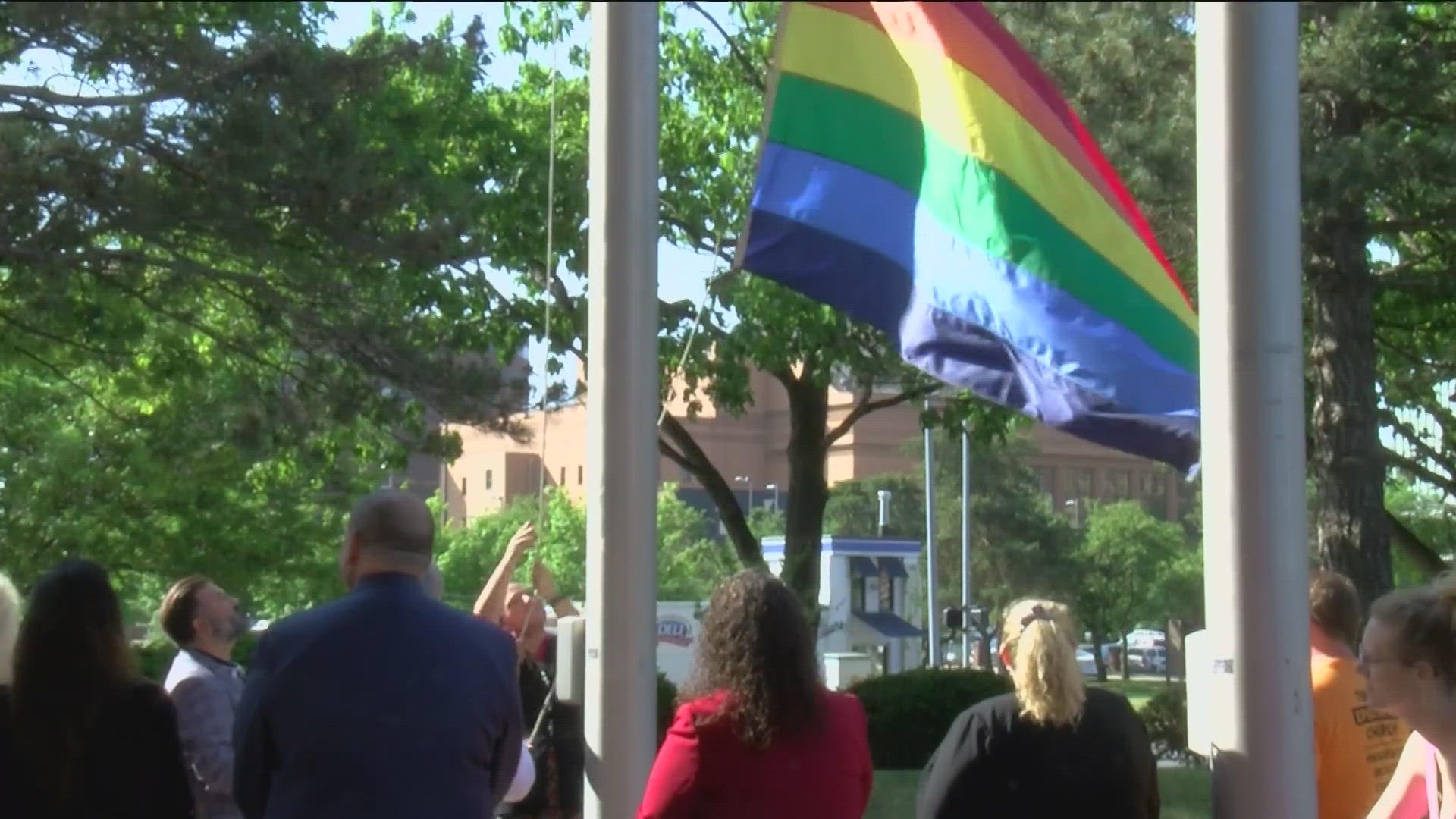 The flag is intended to represent that Toledo is a city that is accepting of all people.