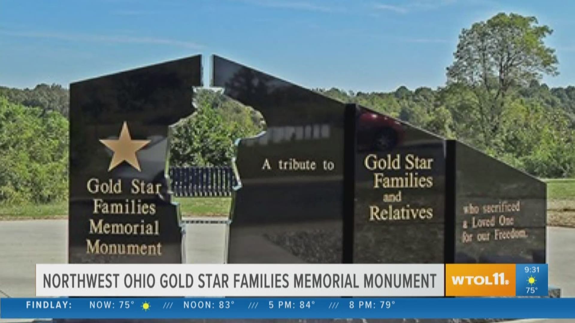 Remember the dedication of the northwest Ohio men and women who gave their life for our country with the Gold Star Families Memorial Monument.