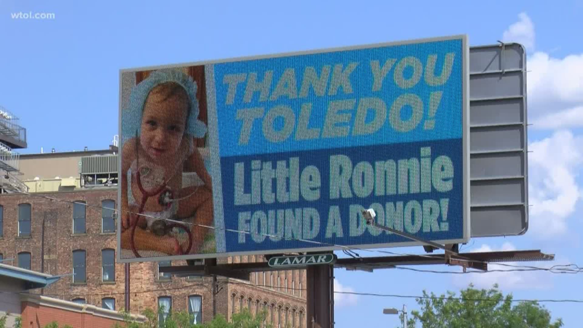 Lamar Advertising paid for the billboard. After a few months, good news came: a match came through and the child will get a transplant.