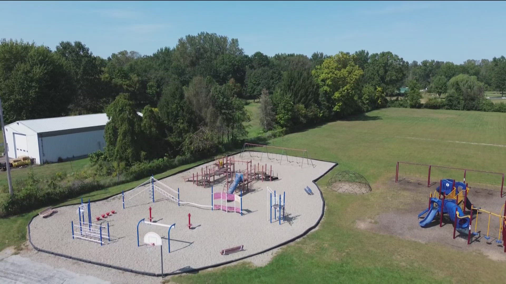 Northwest Ohio schoolchildren learn how to react to gunfire while on recess during incidents in Springfield Township.