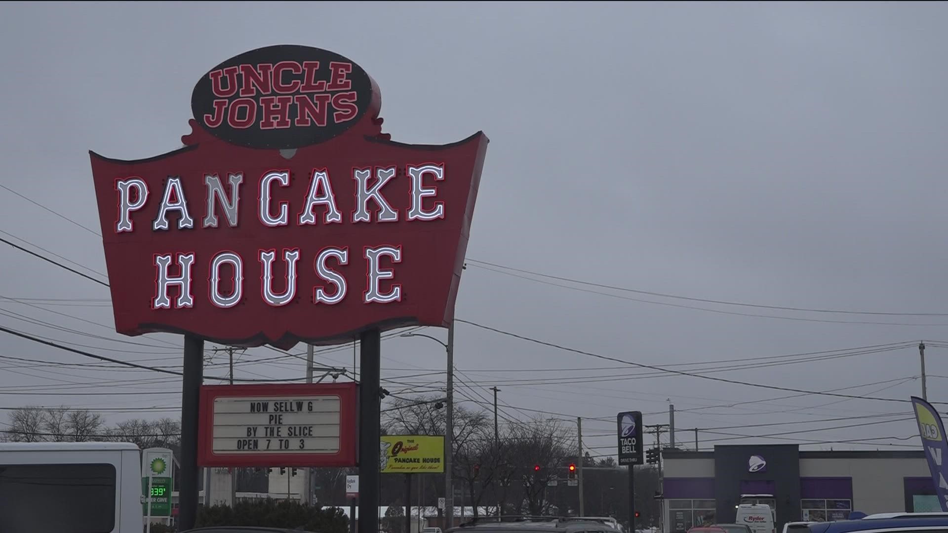 Uncle John's Pancake House is planning to sell their property to the car wash next door. The restaurant's owner said it's not about the money but continuing to grow.