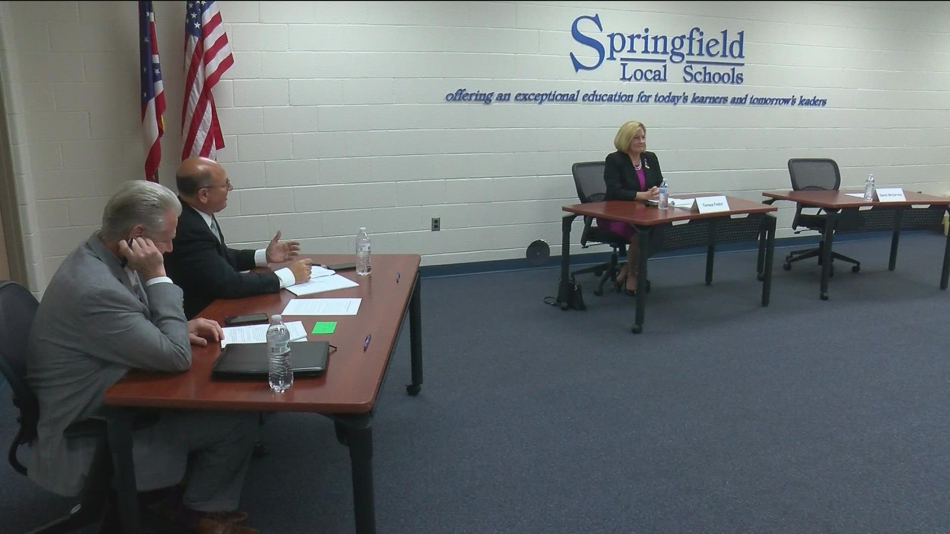 At what was supposed to be a debate with state school board candidates, only Democratic candidate Teresa Fedor appeared. Republican Sarah McGervey was absent.