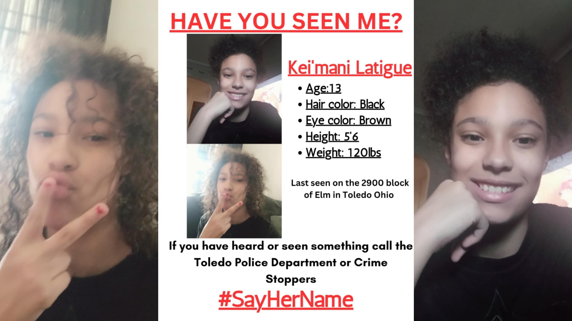 Search continues for missing 13-year old Keimani Latigue wtol Search continues for missing 13-year old Keimani Latigue wtol