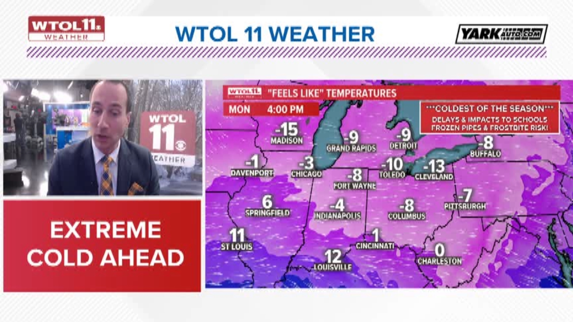 Extreme cold to impact northern Ohio and southern Michigan next week ...