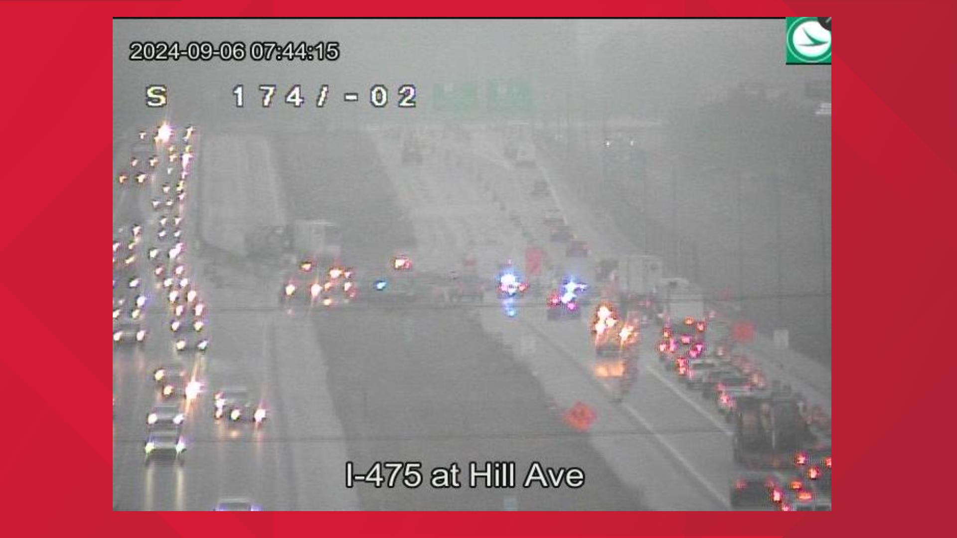 Lanes back open on I-475 at US-23 south following crash Friday morning ...