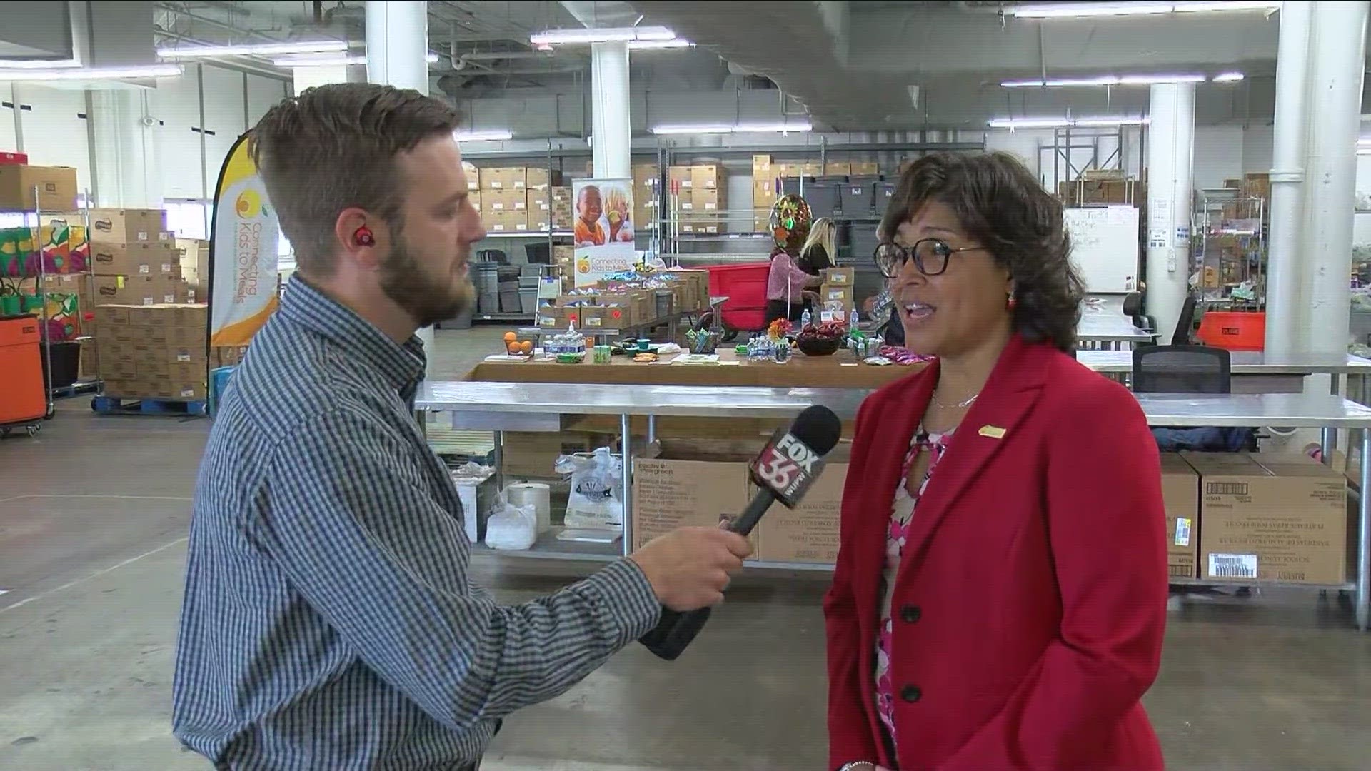 The WTOL 11 team spent the day Thursday packing food for Connecting Kids with Meals.