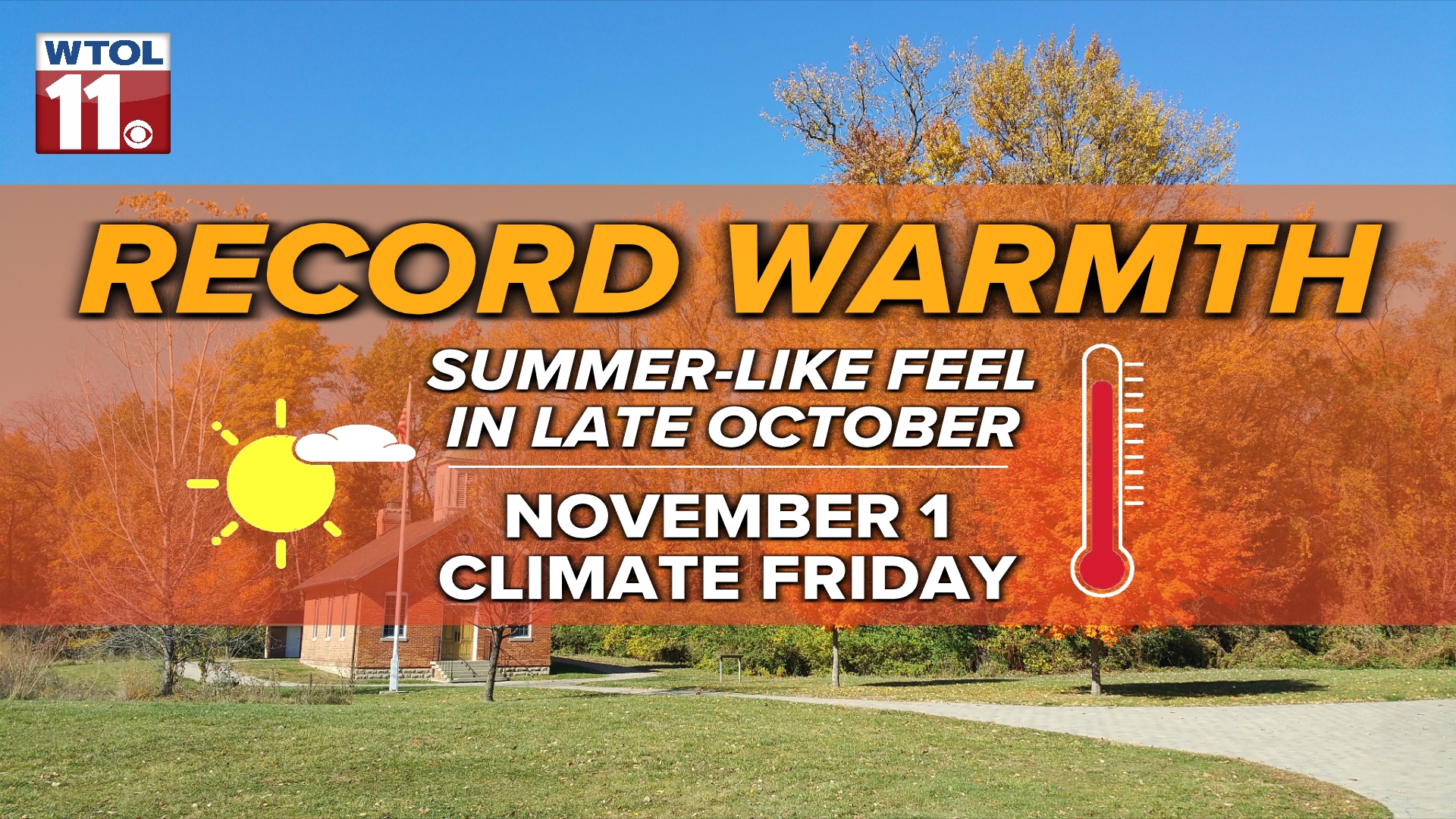 Two records were set for high temperatures in the final week of October, during an overall unseasonably warm month.