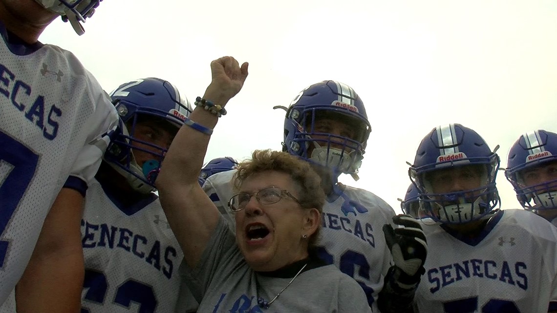 Tiffin Calvert football superfan 'Seneca Sue' | wtol.com