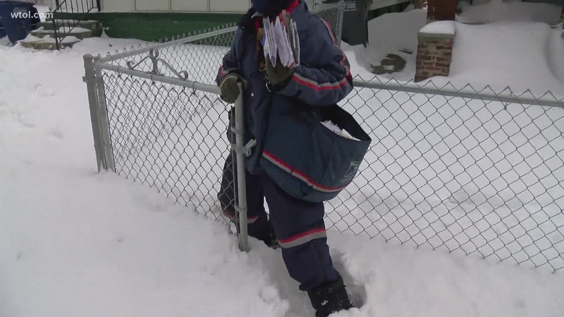 Mail carriers are having a hard time getting to neighbors' mailboxes after heavy snowfall.