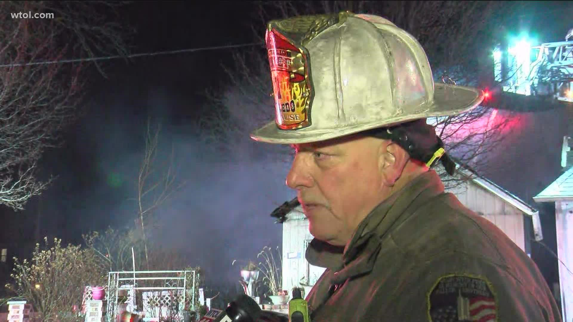 Crews responded to an early Wednesday morning call, the fire spread between two houses on Vinton Street.