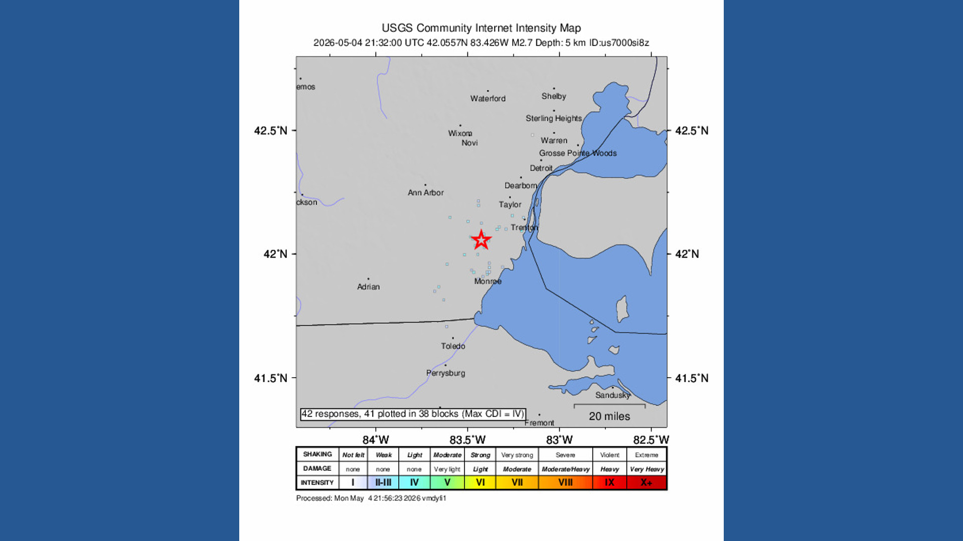 2.7 magnitude earthquake rattles parts of southeast Michigan | wtol.com