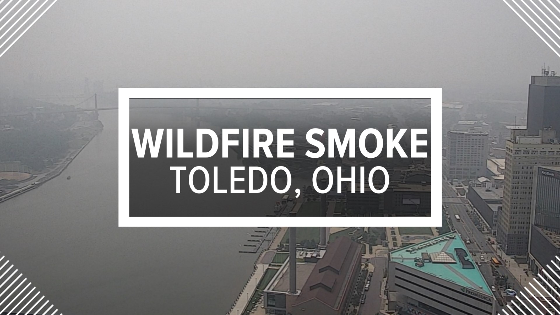 Northwest Ohio and southeast Michigan are under air quality warnings due to unhealthy smoke from Canadian wildfires settling over the region.