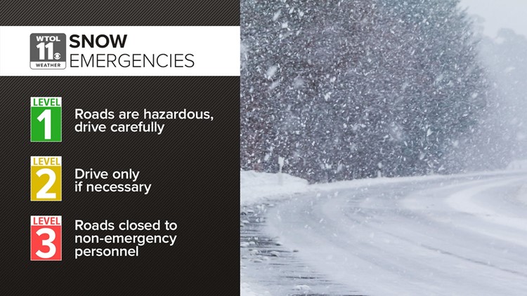 Multiple counties under level one snow emergency