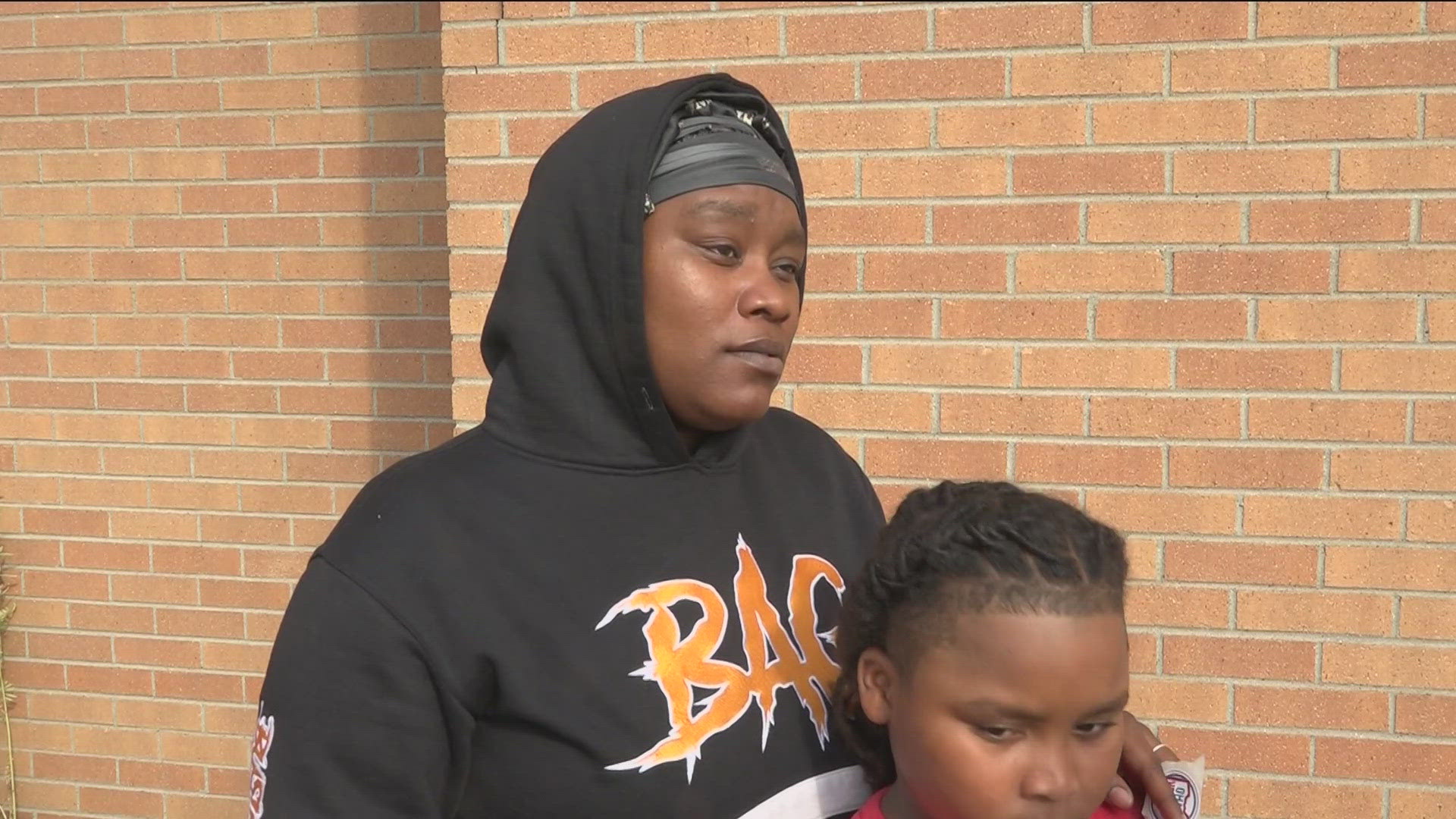 Frances Richmond brought her son with her to the polls on Tuesday to show him the importance of voting first-hand.