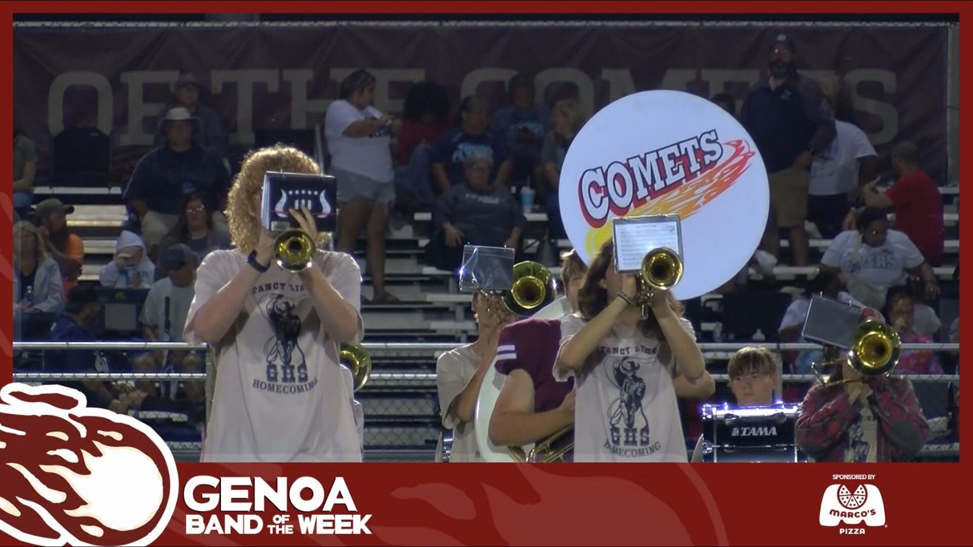 The Genoa Comets marching band was WTOL 11's fifth Band of the Week this year on Sept. 20, 2024.