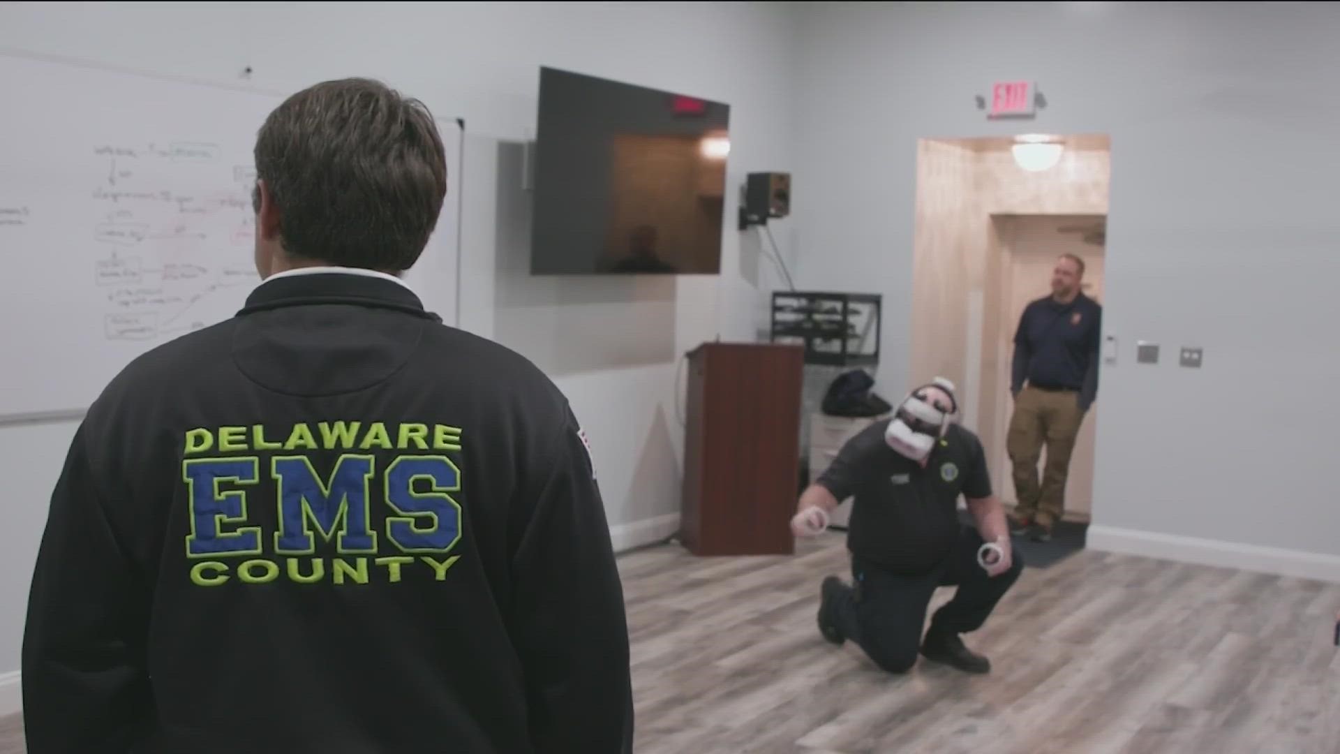 Delaware County first responders are utilizing virtual reality technology to simulate a mass casualty disaster and practice how to respond quickly and efficiently.