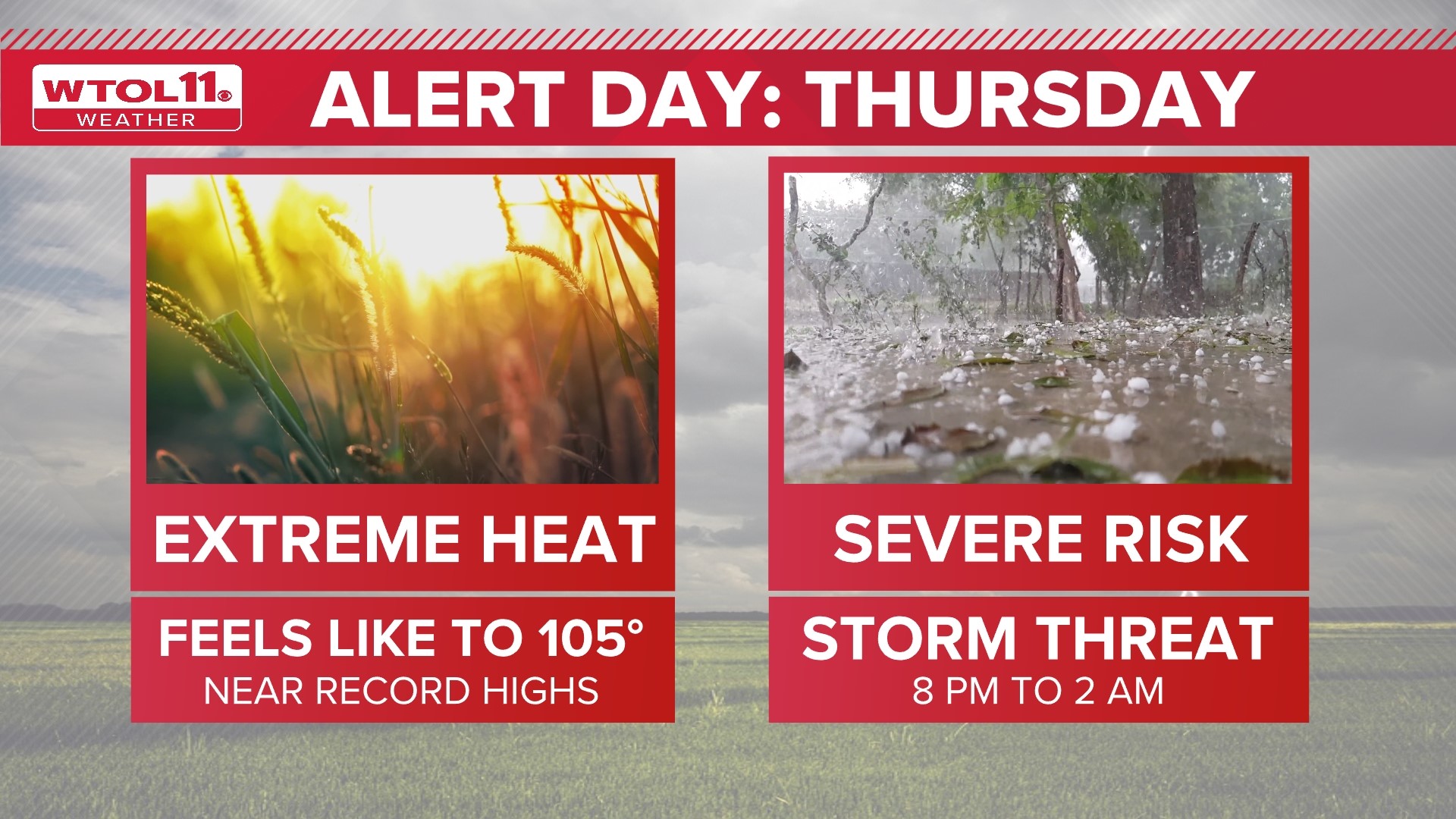 ALERT DAY: 3 things to know ahead of excessive heat, storm risk | wtol.com