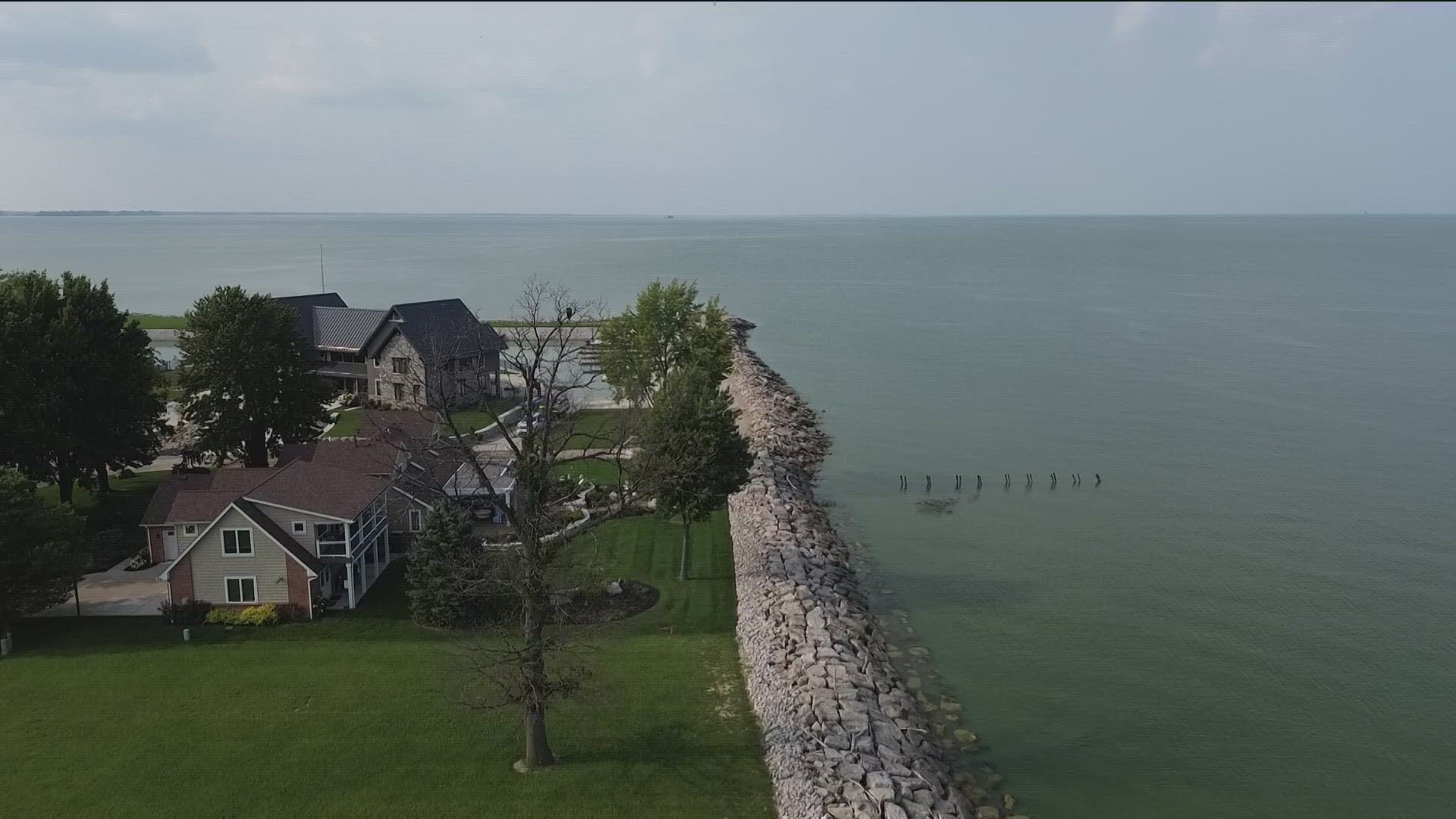 Lake Erie was covered in thick algae bloom during the water crisis in northwest Ohio and southeast Michigan. Residents had to avoid using their own tap for days.