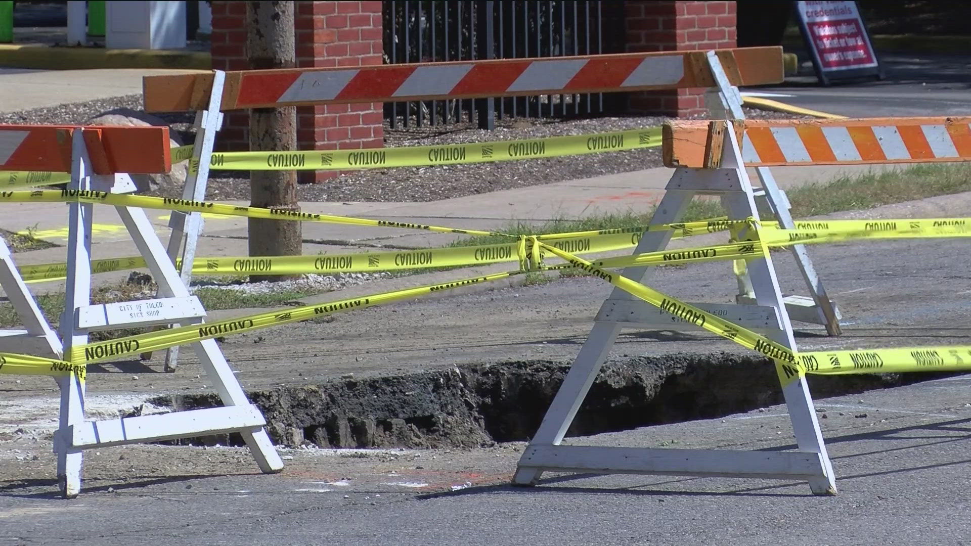 A city of Toledo spokesperson said the roadway would be restored in a few more days.