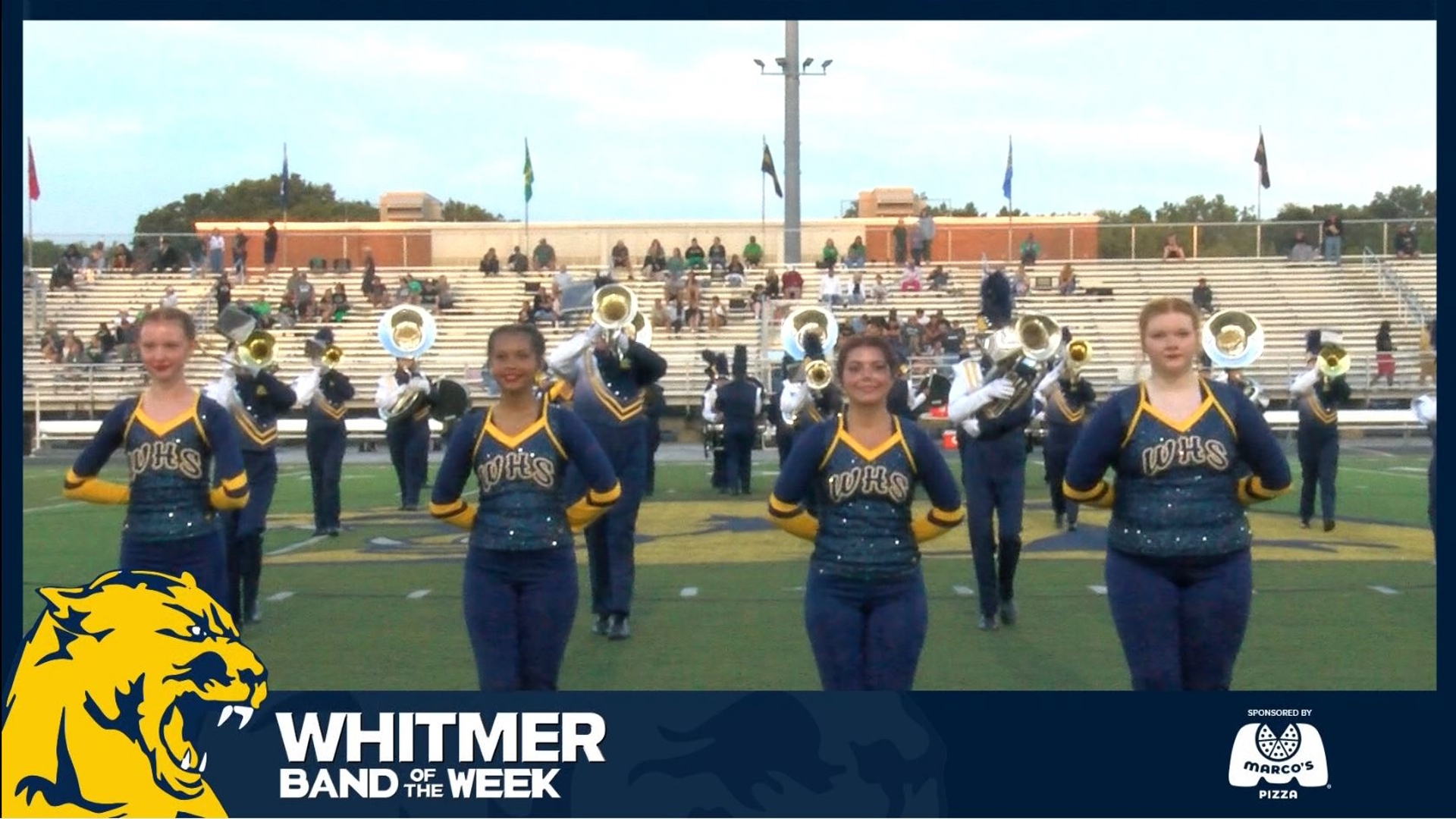 Whitmer Panther marching band performs on Friday August 23, 2024.