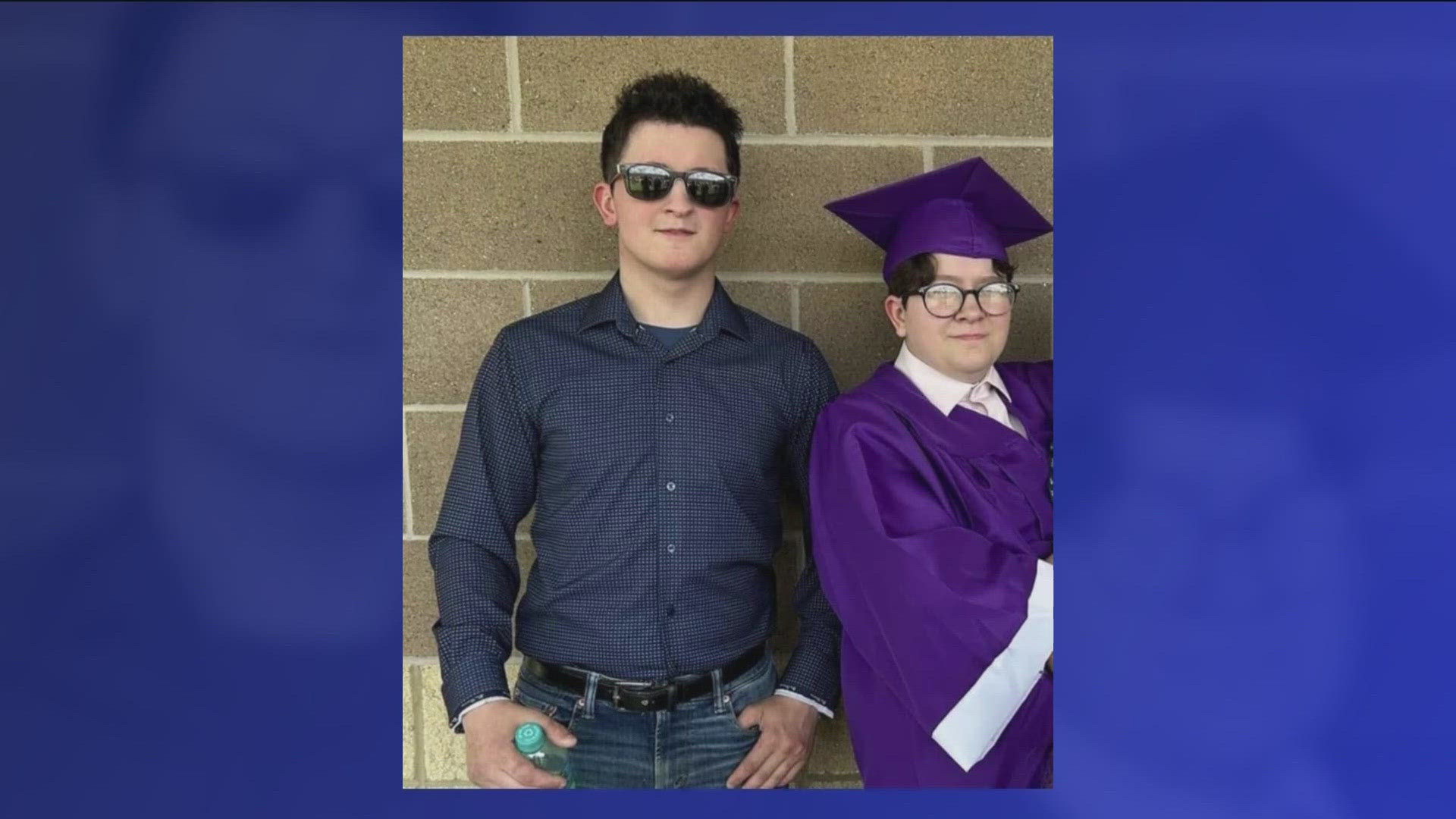 Tyler, 19, and 18-year-old Katie Tussing were killed in a house fire Saturday morning. Their 16-year-old brother Logan escaped by jumping out a second story window.