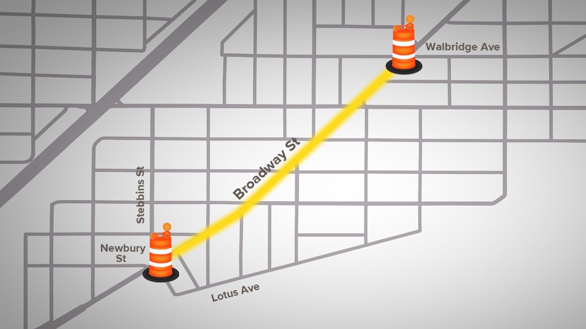 Broadway Street to close for 3 months beginning Nov. 6 wtol