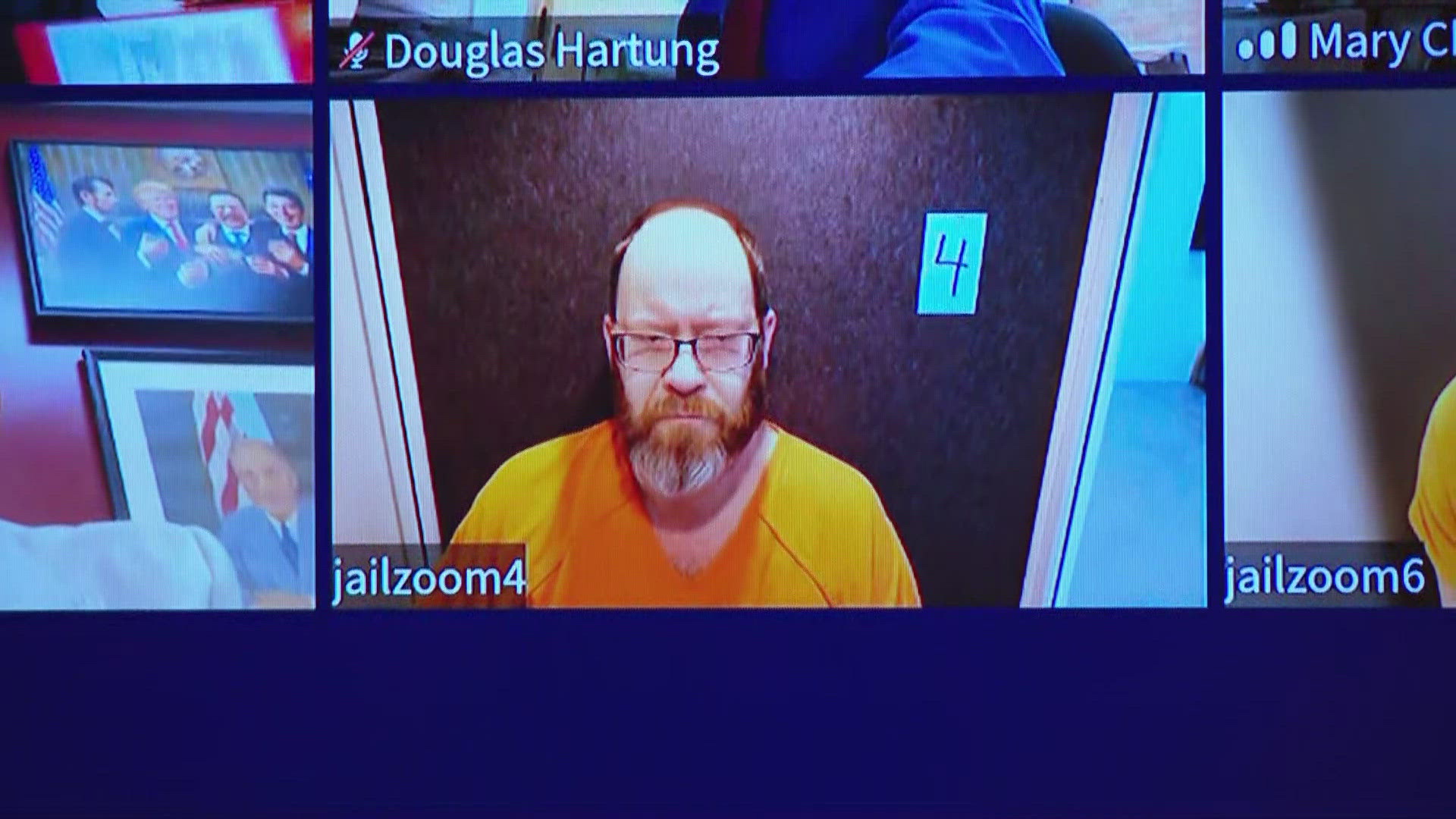 Dale appeared via video call Wednesday.