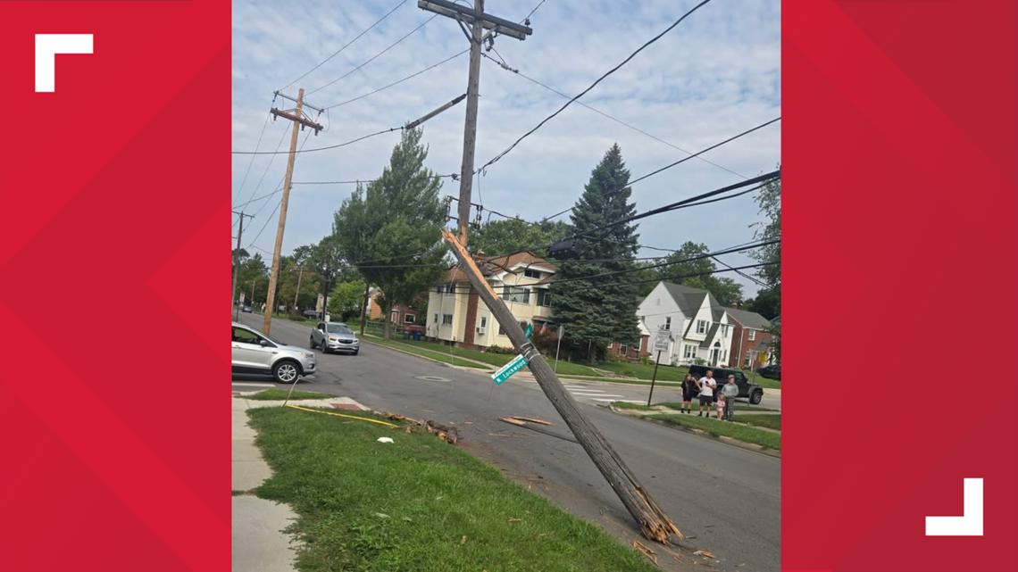Utility pole in west Toledo severed after driver smashes into it | wtol.com