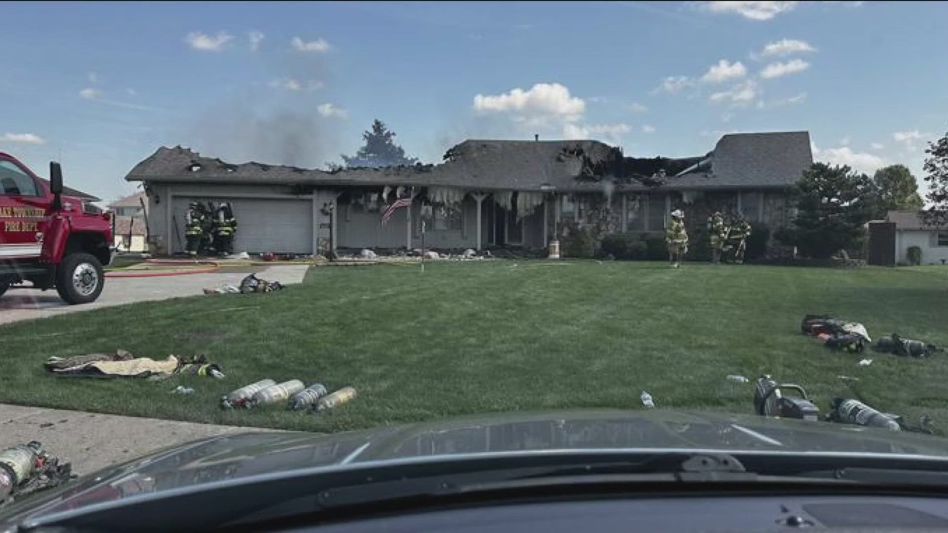 The fire, fueled by vinyl siding, heavily damaged the attic and back of the house. It caused an estimated $150,000 in damage total.